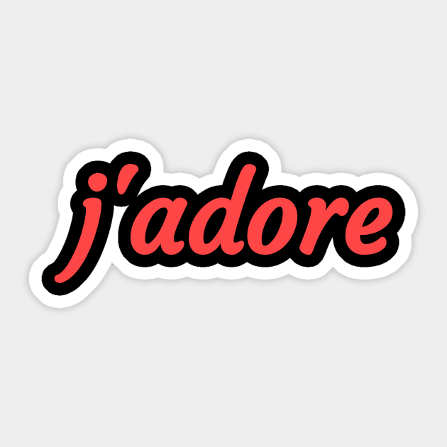 J'adore Sticker by RedRock